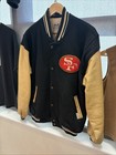 San Francisco 49ers Vintage 90s Letterman s Varsity Jacket Mirage  Rare