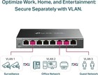 Tp-link 8 Port Gigabit Switch   Easy Smart Managed   Plug   Play   Desktop wall-