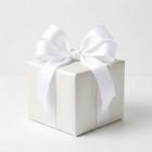 White Double Face Satin Ribbon 1  X 50 Yards  Ribbons Perfect