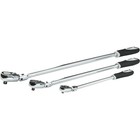 Klutch Flex Head Ratchet Set  3-pc   1 4in   3 8in  And 1 2in  Drive
