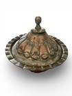 Antique Ottoman Syrian Silvered Copper Lidded Rice Bowl   C  1880-1920 