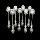 8 Oneida Baroque Rose Silver Plate 1881 Rogers Ltd Silverware Ice Tea Spoons