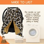 Dear Baby Gear Car Seat Cover Gold Leopard gold Minky