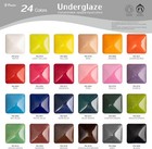 Underglaze Set Concentrated Opaque Liquid Underglaze With A Red Brush Mini Pack