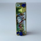 Vintage Enameled Italian 800 Silver Lipstick Holder With Mirror