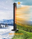 1500w 42in Large Electric Patio Heater Vertical Infrared Heater W remote Control