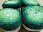 Lot Of 4 Cotton Kings Sultan Deluxe Yarn From Hobbii - Vienna Crown Emerald  07 