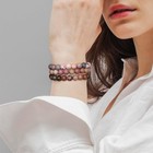 3 Pcs Healing Crystal Bracelets Women 8mm Natural Stone Beaded Stretch Bracelet