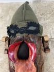 Hand Carved Wood Spirit Face Folk Art Vintage Wall Hanging Sculpture