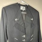 Entre Deux Modes Vintage Steampunk Military Jacket Size 6 Buttons Cropped