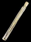 Antique Victorian Cut Glass Lay Down Perfume Bottle Gilt X Diamonds Motif 7 25 