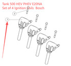 Tank 500 Hev Phev E20na Set Of 4 Ignition Coils  Bosch F 01r 00a 151