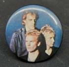 Vintage  the Police sting  Small Round Concert Pin Original Circa 1980 s