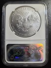2017 W Burnished Silver Eagle Ngc Ms70 First Releases Mercanti Signed Reagan 