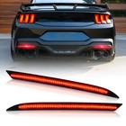  Rear Bumper Reflector Light For Fo-rd Mustang 2018-2025  Red Led Brake Tail 