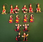 Vintage Circus Clown Figures  Heads  And Train Cupcake Toppers  Lot Of 32