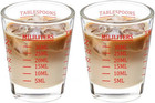 30ml Shot Glass Measuring Cup Set Heavy Base For Vodka Whiskey Tequila Espresso