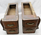 4 Vintage Oak Treadle Sewing Machine Drawers   Cradles