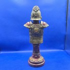 Roman Centurion Armor Bust Statue Lion Crest Helmet Breastplate Decor 14 5 Inch