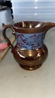Collection Of Antique Copper Lustreware Pitchers Vintage 