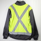 High Visibility Insulated Jacket Men M Reflective Hi Vis Road Work Safety Bomber