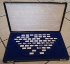 Franklin Mint Gemstones Of The World Partial Set  925 Sterling   Gems W  Case
