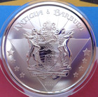 2022 Antigua   Barbuda Coat Of Arms  2 Caribbean Bu Coin  999 Fine Silver