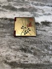Japan Illustrated Flower Gold Leaf Compact Mirror