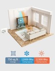 12000 Btu Mini Split Air Conditioner W  Heat Pump 22 Seer2 Compatible With Alexa