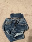 Rock Revival Bootcut Jeans Blue Denim Embellished Studded Stretch Pockets