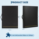 Puzzle Storage Album Black Pvc Jigsaw Puzzle Portfolio Folder W handle  20 Pages