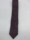 Da Vinci Handmade 100  Silk Tie Necktie Paisley Print Blue Red Gold