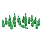 Milton   Colorfit   A-style 1 4  Npt Male Plugs  Green  box Of 20 