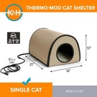 Heated Outdoor Cat House Outside Thermo Mod Kitty Shelter Insulated Waterproof