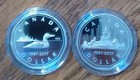 2017 Canada 2 Coin Pure Silver Set  The Loonie Dollar 30th Anniversary Ogp   Coa