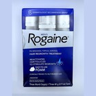 Men s Rogaine 5  Minoxidil Foam Hair Regrowth Unscented 6 Cans 6 Month Supply