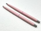Fine Vintage 1986 Parker Classic Ladies Pink Tea Rose Ballpoint Pen Pencil Set