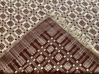 1950s Vintage Hand Woven Goodwin Guild Reversible Bedspread Coverlet 111 X 95