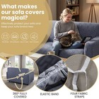 Full Coverage Elastic Sofa Cover Thick Jacquard Slipcover Non-slip Couch Protect