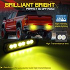 8  Flush Mount Cree Led Light Bar Spot Pods Slim Driving Yellow Offroad 4wd Utv