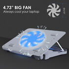 12-15 6 Inch Laptop Cooling Pad Gaming Notebook Cooler Led Fan Dual Usb Port Us
