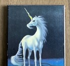 Vintage 80s Unicorn Wood Wall Plaque