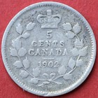 1902h Canada 5 Cents Small H - Vg - Lot 10116