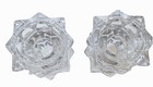 Mikasa Sparkling Star Crystal Candle Holders Votive tea Light  - Set Of 2
