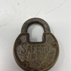  Vintage Rare Excel Padlock Brass Lock No Key Antique
