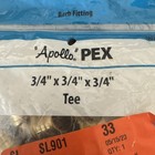 Apollo Pex 10pk Barb Fitting 3 4  X 3 4  X 3 4  Tee - Model  1001-405-310