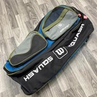 Wilson Squash Zip Compartments Adjustable Strap Black blue Racquet Bag