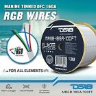 Ds18 Hydro Mrgb-18ga-100ft Marine Tinned 100  Copper 18-ga Rgb Led Wires 100 Ft 