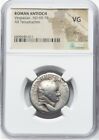 Huge Tetradrachm Vespasian 69-79 Ad  Antioch Roman Empire Silver Coin Ngc Scarce