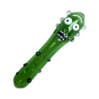 Green 4 7  Cucumber Smoking Glass Hand Pipe Spoon Bongs Herb Bowl Handmade